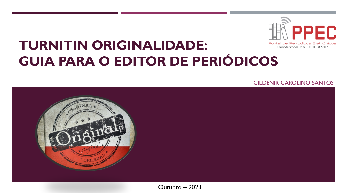 Capa do guia do Turnitin