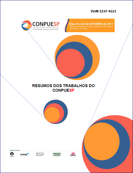 Capa dos resumos do CONPUESP