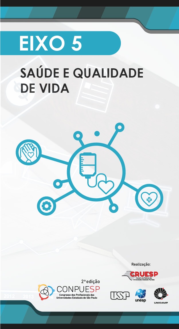 Capa do Eixo 5, sobre Saúde e Qualidade de Vida