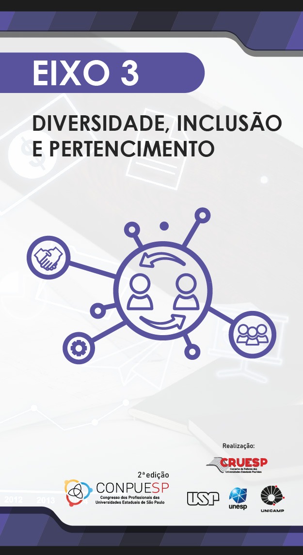 Capa do Eixo 3, sobre Diversidade, Inclusão e Pertencimento
