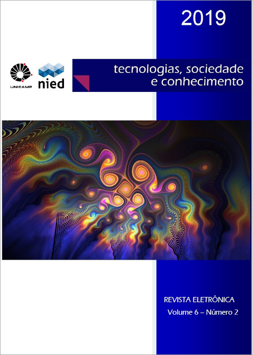 Capa da Revista TSC, volume 6, Número 2, ano 2019 Número especial sobre Aprendizagem Criativa