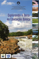 Capa do ebook, apresenta um céu azul, arbustos em volta de uma corredeira de água, com pedras ao redor